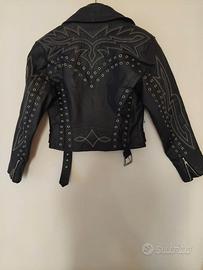 Chiodo Pelle Nera Donna S- J.K Work Racing Divisio