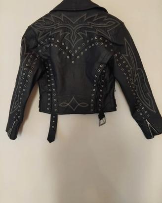 Chiodo Pelle Nera Donna S- J.K Work Racing Divisio