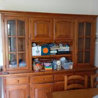 vetrina in legno massello 