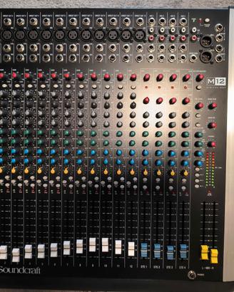 MIXER ANALOGICO SOUNDCRAFT SPIRIT M12 STUDIO/LIVE