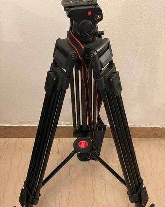 TREPPIEDE VIDEO PROFESSIONALE CON TESTA FLUIDA (ES