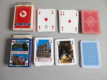 Carte da gioco. 2 mazzi Carte francesi. Dal Negro