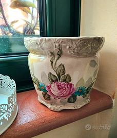 Vaso cachepot antico Franz Anton Mehlem