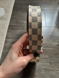 Cintura a quadri beige