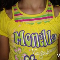 Maglietta Monella Vagabonda gialla multicolor