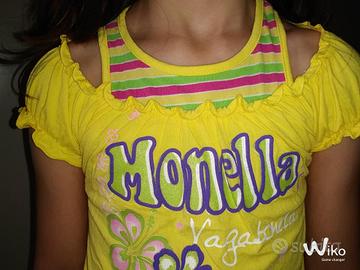 Maglietta Monella Vagabonda gialla multicolor