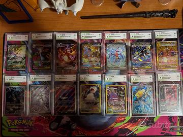 Lotto carte Pokémon gradate