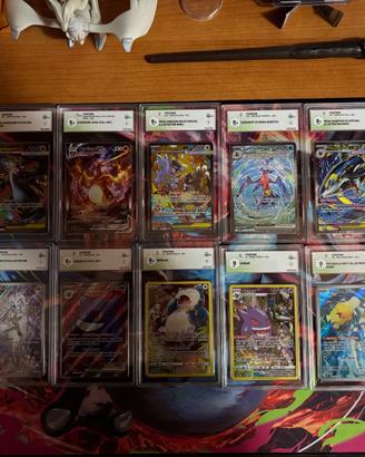 Lotto carte Pokémon gradate