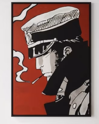 Quadro Corto Maltese 70x100 cm - Pop Art / Fumetto