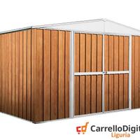 Box in lamiera di Acciaio 360x260cm fin legno