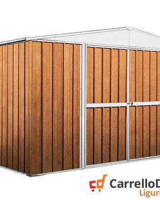 Box in lamiera di Acciaio 360x260cm fin legno