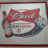 Quadro Birra Budweiser Specchio Mondiali Calcio