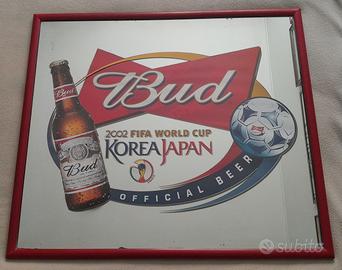Quadro Birra Budweiser Specchio Mondiali Calcio