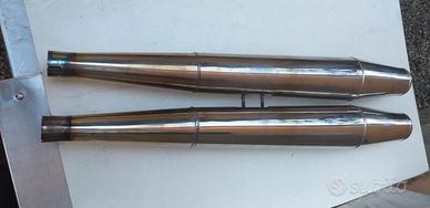 Coppia Terminali Inox Moto Guzzi California Stone 