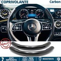 COPRIVOLANTE per MERCEDES Effetto FIBRA CARBONIO