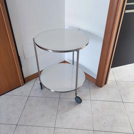 CARRELLO ACCIAIO E VETRO