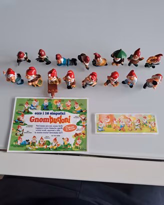 KINDER SORPRESA GNOMBURLONI  1992 + 2 CARTINA 