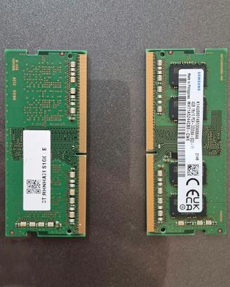 Coppia RAM Laptop Samsung 8GB (2x4GB)