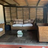 Salotto da giardino in banano