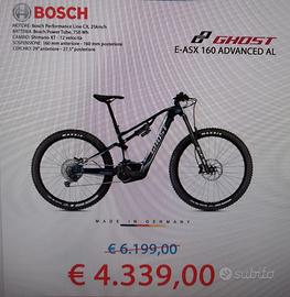 Ebike Ghost E-Asx 160 Advanced AL Bosch 750Wh "L "