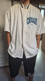 Giacca baseball Bershka Chicago bianca
