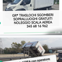 Traslochi sgomberi noleggio scala