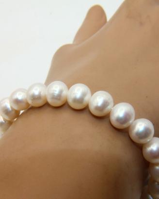 Stupendo bracciale argento perle coltivate