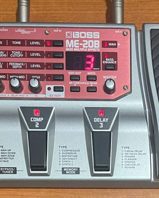 Boss ME-20B Pedaliera Multieffetto Basso Elettrico