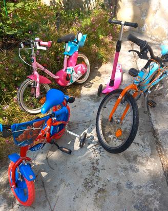 Bici e monopattino per  diverse età
