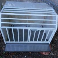 Gabbia in ferro zincato per trasporto cani
