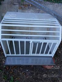 Gabbia in ferro zincato per trasporto cani