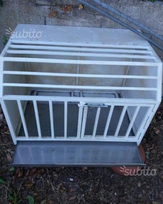 Gabbia in ferro zincato per trasporto cani