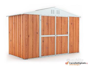 Box in lamiera zincata 327x155 cm fin legno