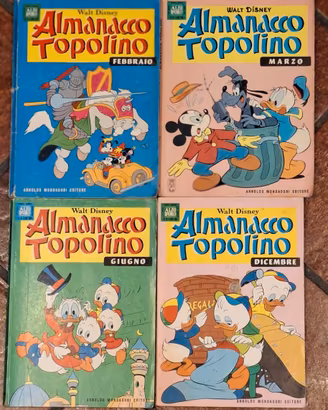 Almanacco Topolino vintage lotto anni 60'/'70