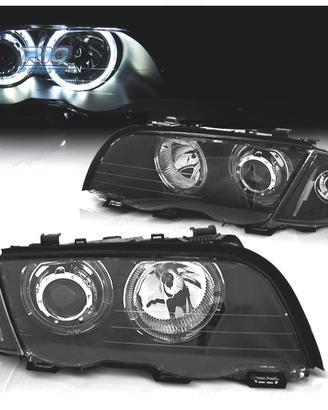 FARI BMW E46 4 PORTE 98-01 ANGEL EYES CCFL FONDO N