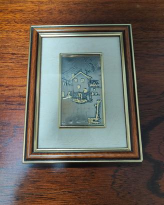 quadro vintage basso rilievo 