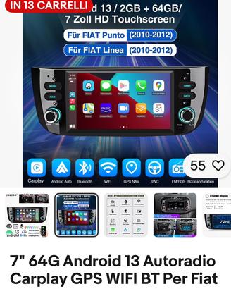 Carplay per fiat punto