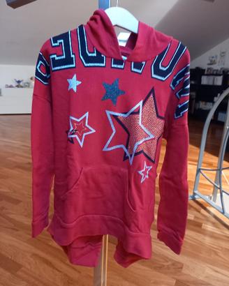 Felpa con cappuccio 8 anni