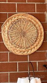 originale piatto/ vassoio in giunco 