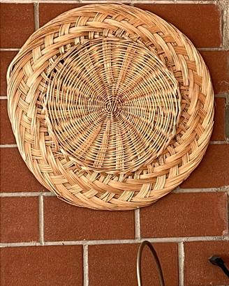 originale piatto/ vassoio in giunco 