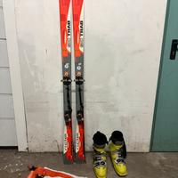 Set Sci apinismo ski trab con pelli e scarponi