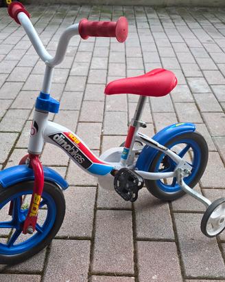 Bicicletta bimbo Dino Bikes 10" con rotelle