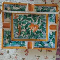 Portacenere di Caltagirone dipinto a mano