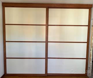 ARMADIO 2 ante scorrevoli, finitura in legno