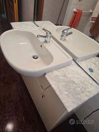 Mobile bagno con lavandino incorporato