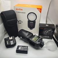 Godox V1 S SONY con Godox XT1-S e diffusore AK-R11