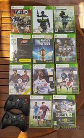 Giochi e 2 controller xbox 360