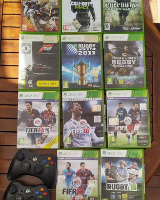 Giochi e 2 controller xbox 360