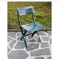 quattro sedie Verdi da giardino apribili