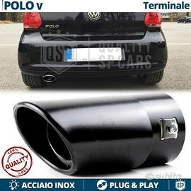 TERMINALE di Scarico per VW POLO 5 6R OVALE NERO